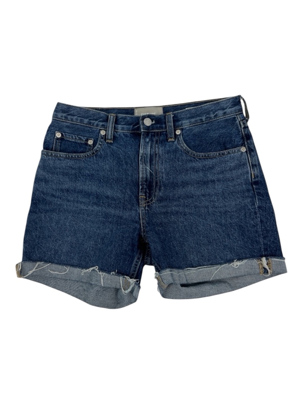 Everlane The Denim Shorts Medium Wash Relaxed Fit Women's SZ 26 New